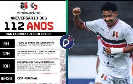 Santa Cruz completa 112 anos de hist&oacute;ria e tradi&ccedil;&atilde;o.