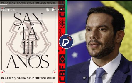 CBF comete gafe ao parabenizar Santa Cruz no instagram.