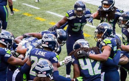 Seattle Seahawks em agosto de 2014.