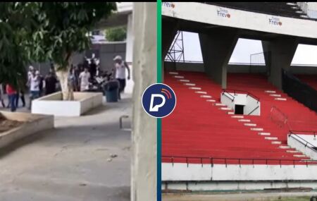 Torcida organizada entra no Arruda para cobrar elenco.