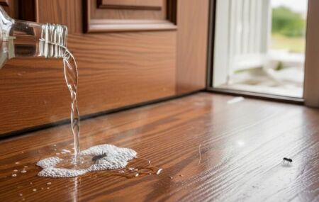 Descubra por que derramar vinagre na porta de entrada &eacute; recomendado. 