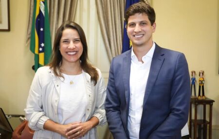 Governadora de Pernambuco Raquel Lyra e o Prefeito Jo&atilde;o Campos 