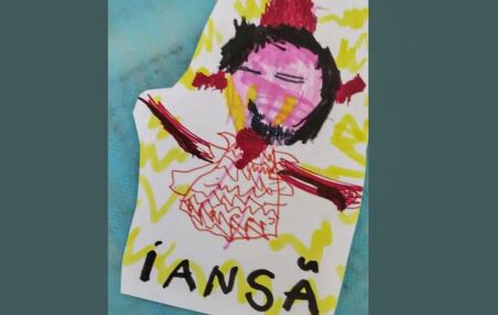 Atividade escolar com orix&aacute;.