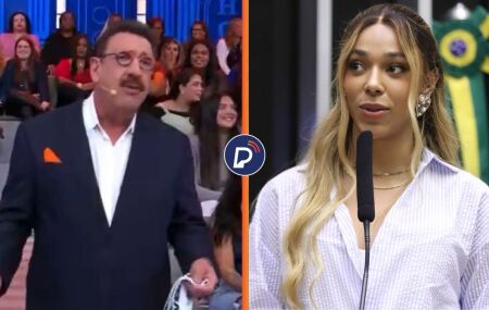  Ratinho critica Erika Hilton ao vivo e dispara: "Para ser mulher, tem que ter &uacute;tero e menstruar"