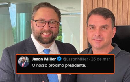 Conselheiro de Donald Trump, publica foto com Fl&aacute;vio Bolsonaro: 'Nosso pr&oacute;ximo presidente'