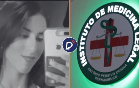 Marcelle Aquila de Souza Fonseca, v&iacute;tima dos tiros e fachada do IML, no Recife.