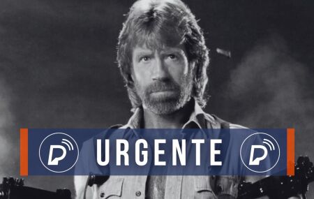 Ator Chuck Norris em filme de a&ccedil;&atilde;o.