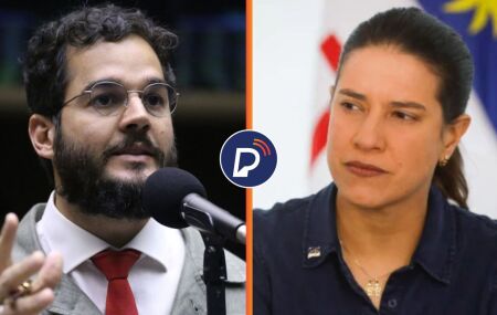 T&uacute;lio Gad&ecirc;lha (Rede) e Raquel Lyra (PSD) 