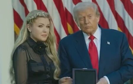 Esposa de Charlie Kirk e Trump.