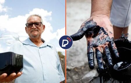 Agricultor do Cear&aacute; mant&eacute;m s&iacute;tio mesmo ap&oacute;s achado de l&iacute;quido similar a petr&oacute;leo