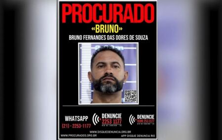 Imagem de foragido do goleiro Bruno.