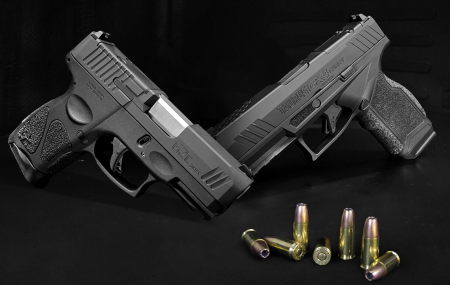 A arma curta mais vendida do mundo a G2C, e a revolucion&aacute;ria GX4 Carry em Graphene e no calibre exclusivo Taurus .38TPC.