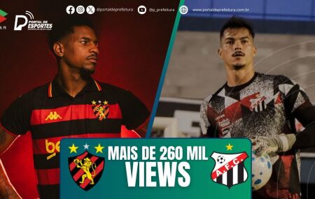 Sport x An&aacute;polis: transmiss&atilde;o do Portal de Prefeitura alcan&ccedil;a mais de 260 mil visualiza&ccedil;&otilde;es.