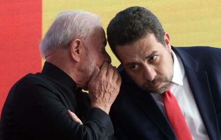 Lula e Guilherme Boulos.