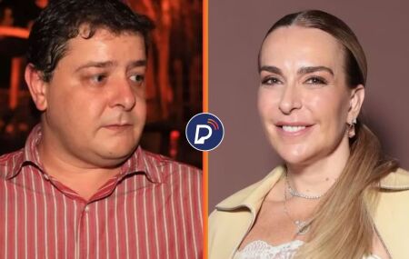 Lulinha e a empres&aacute;ria Roberta Luchsinger.