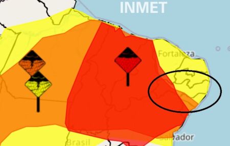 Mapa do INMET para Pernambuco