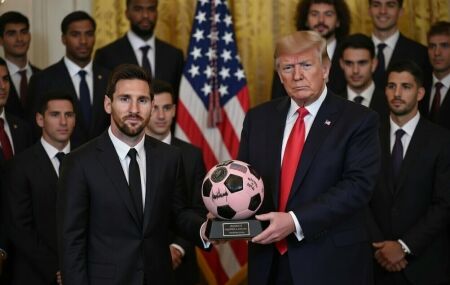Donald Trump chamou o Palmeiras de melhor time brasileiro ao relembrar jogo contra o Inter Miami de Messi na Copa do Mundo de Clubes. 