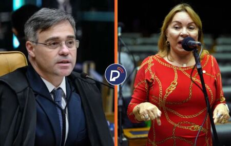 Ministro Andr&eacute; Mendon&ccedil;a, do STF e a deputada federal Gorete Pereira.