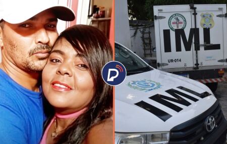 Casal que teve desentendimento e resultou na morte do homem e viaturas do IML.