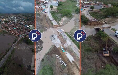 Enchente em Cal&ccedil;ado causa preju&iacute;zo estimado em R$ 11 milh&otilde;es e mobiliza for&ccedil;a-tarefa para reconstru&ccedil;&atilde;o