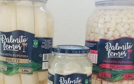 Marca de Palmito apreendida pela Anvisa.