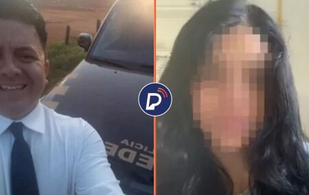 Homem que se passava por policial e jovem v&iacute;tima de golpe.