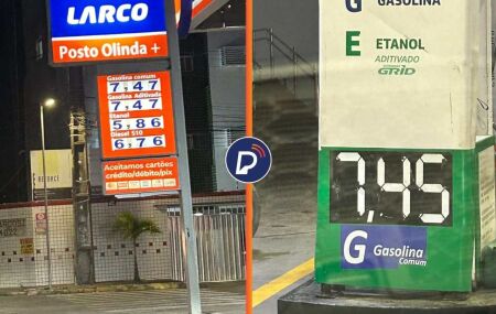 Pre&ccedil;os da gasolina no Recife.