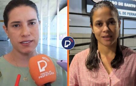 Raquel Lyra e Aline Melo.