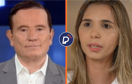 Roberto Cabrini e poss&iacute;vel filha de Antonio Brennand