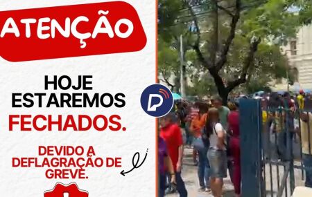 Comunicado do Sindicato dos Servidores do Recife sobre deflagra&ccedil;&atilde;o de greve e protesto em frente da C&acirc;mara.