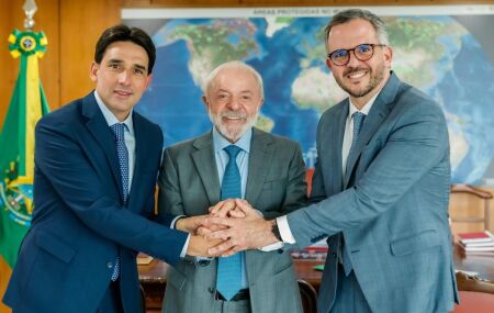 Silvio Costa Filho, Lula e Tom&eacute; Franca.