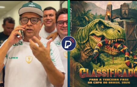 Presidente do Sousa tira onda e celebra classifica&ccedil;&atilde;o na Copa do Brasil.