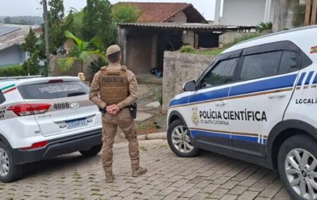 Pol&iacute;cia conseguiu prender o agressor na cidade de Ibirama 