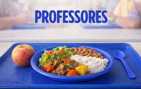Merenda escolar para professores 