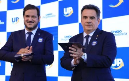 O presidente do Uni&atilde;o Brasil, Antonio Rueda, e o senador Ciro Nogueira (PI), presidente do PP  Foto: Divulga&ccedil;&atilde;o/PP 