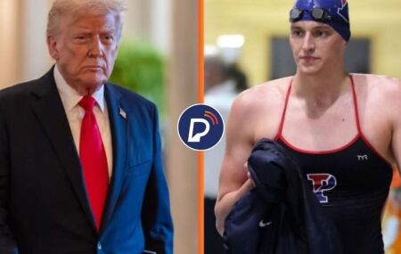 Trump e nadadora trans 