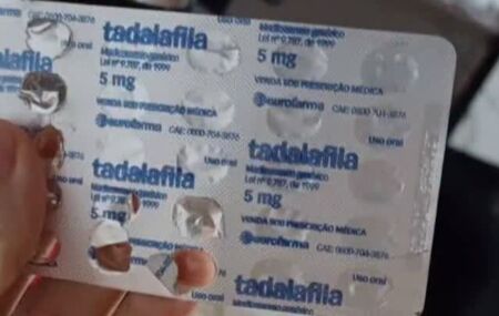 Cartela de tadalafila.