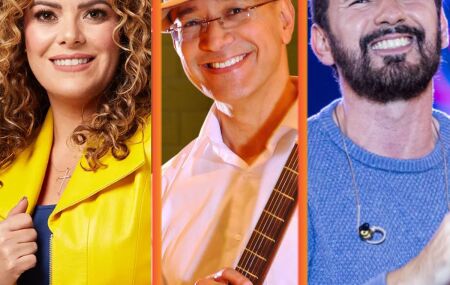 Ana Paula Valad&atilde;o, do Diante do Trono, S&eacute;rgio Lopes e Tony Allysson.