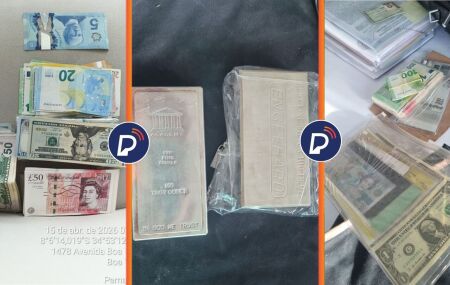 Opera&ccedil;&atilde;o "Draft": pol&iacute;cia apreende barras de prata e c&eacute;dulas estrangeiras em Pernambuco