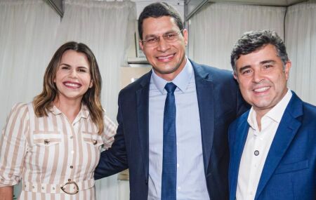 Clarissa T&eacute;rcio, Pastor J&uacute;nior T&eacute;rcio e Eduardo da Fonte.