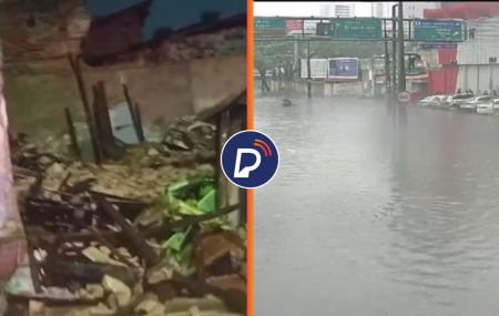 A trag&eacute;dia mais grave foi a de um deslizamento de um casar&atilde;o antigo na Comunidade do Pilar.