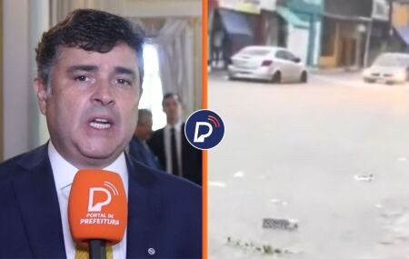 Eduardo da Fonte fala sobre alagamentos no Recife.