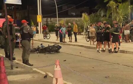 Acidente na Zona Sul do Recife.