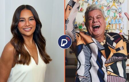 Atriz, Dira Paes e o carnavalesco, Milton Cunha