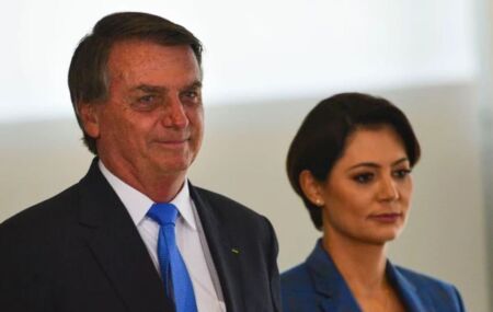 Jair e Michelle Bolsonaro.