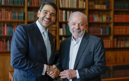 Jorge Messias e Lula. 