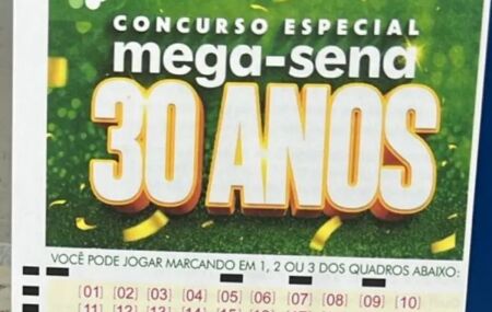 Mega Sena 30 anos.