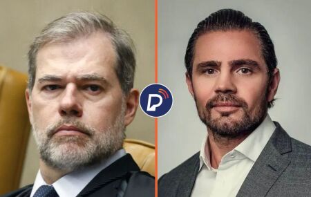 Ministro Dias Toffoli e o dono do banco Master, Daniel Vorcaro.