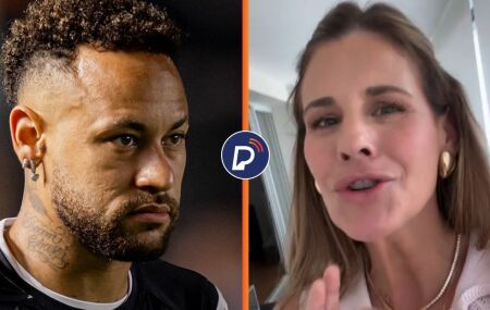 Neymar e Jana&iacute;na Xavier.