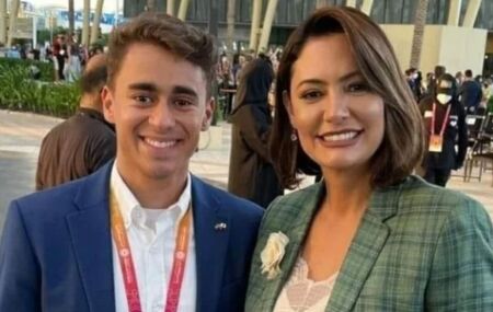 Nikolas Ferreira e Michelle Bolsonaro.